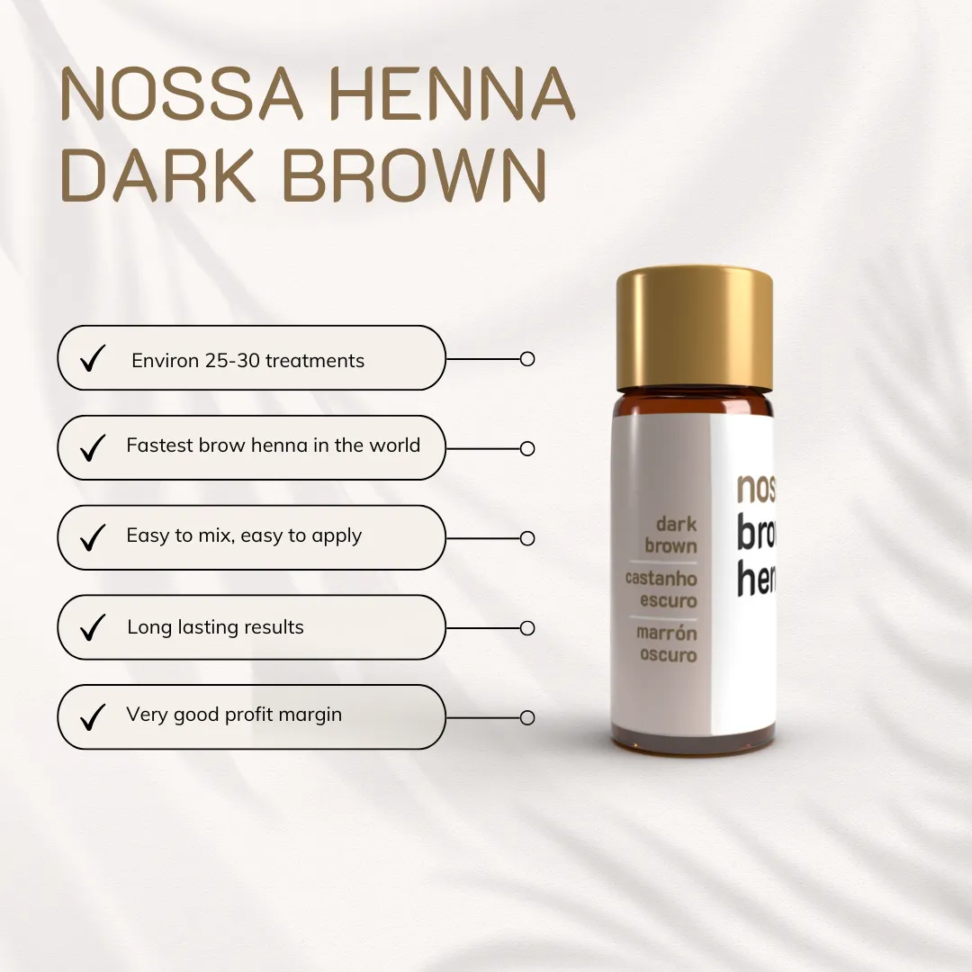 Nossa Brow Henna Mörk Brun