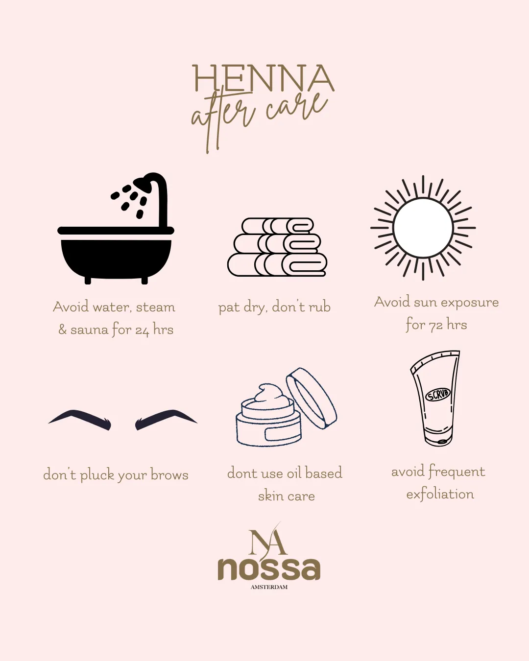 Nossa Brow Henna Ljus Brun