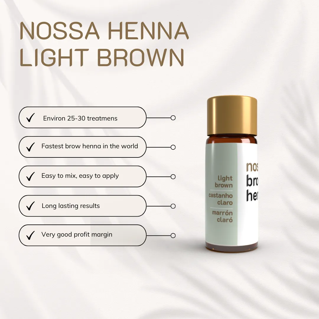 Nossa Brow Henna Ljus Brun